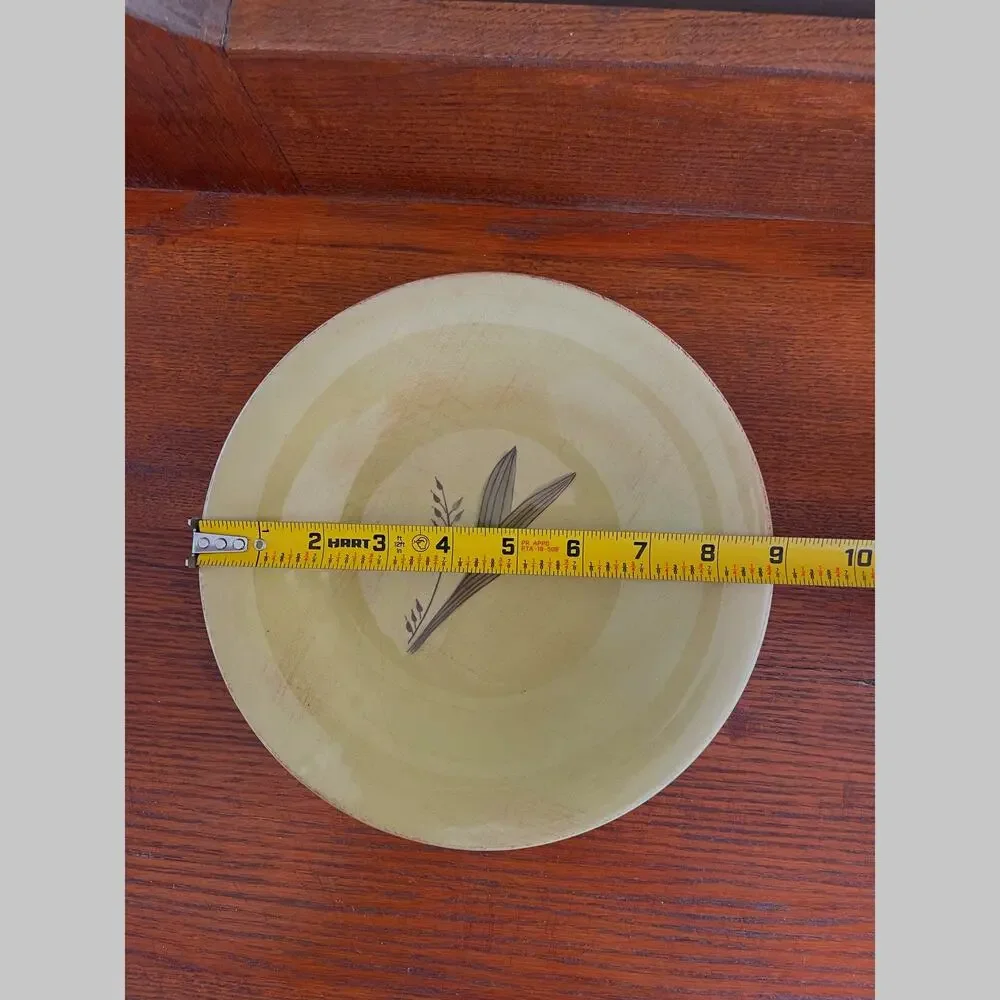 Sur La Table Set of 2 Green Salad Plates Leaf Design 8.75